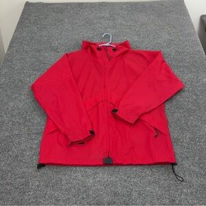 L.L. Bean Red Lightweight Windbreaker Jacket